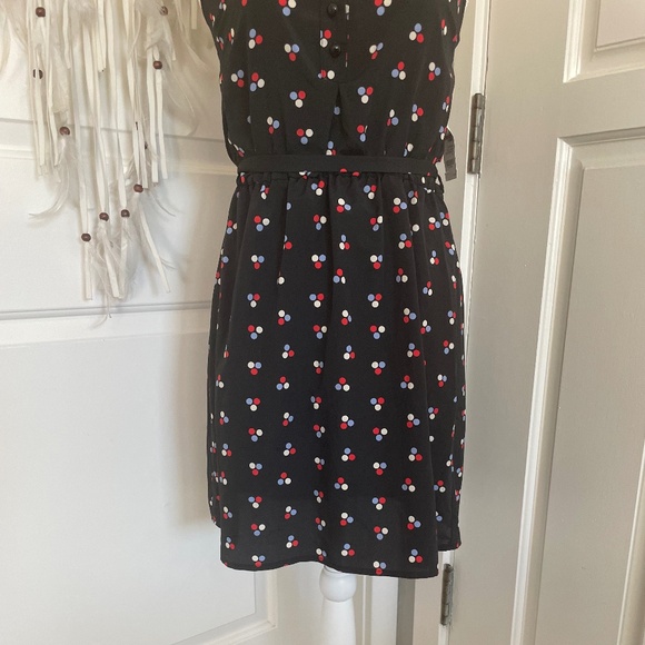 Charlotte Russe | NWT Made in USA Halter V-Neck Floral Mini Dress with Belt, S - Picture 3 of 15